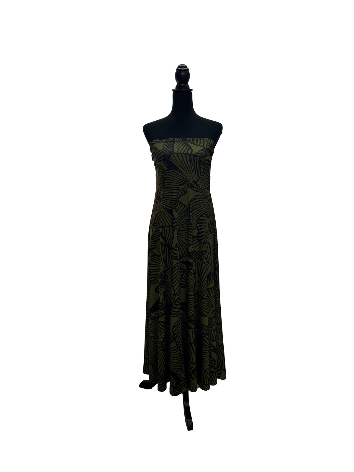【LAHAINAMOON】ベアトップワンピース_lahaina-0001-hibiscus-khaki