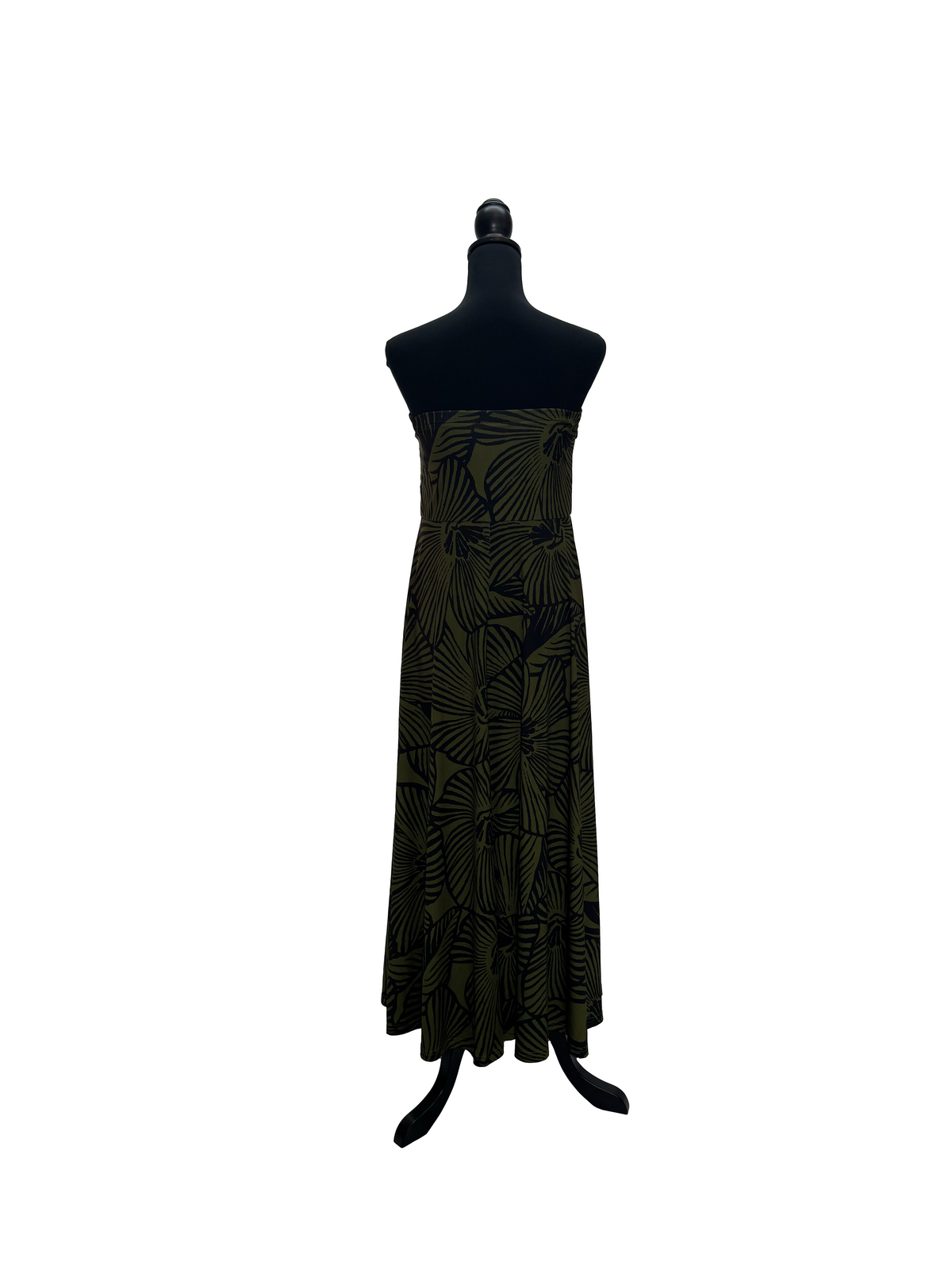 【LAHAINAMOON】ベアトップワンピース_lahaina-0001-hibiscus-khaki