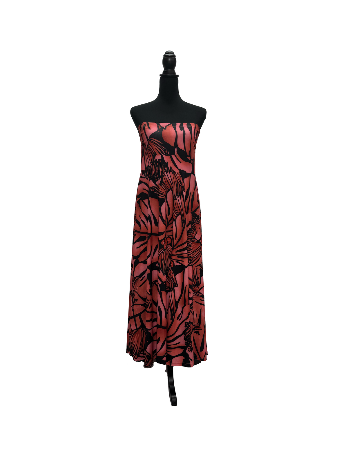 【LAHAINAMOON】ベアトップワンピース_lahaina-0001-lehua-red