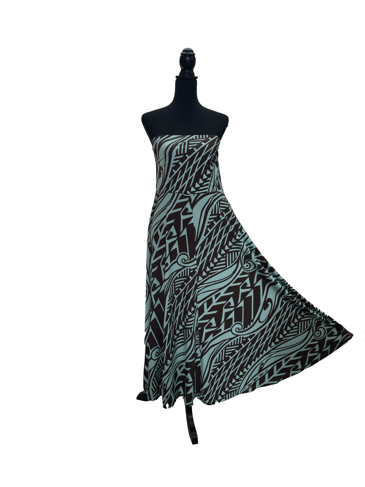 【LAHAINAMOON】ベアトップドレス_lahaina-0001-tapa-green