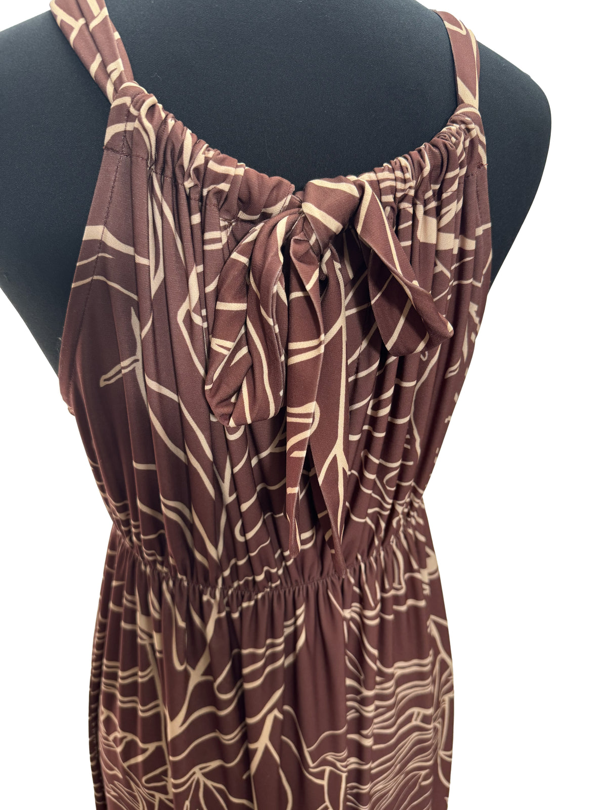 【LAHAINAMOON】バックリボンワンピース_lahaina-0002-monstera-brown