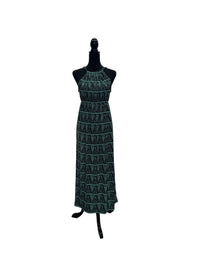 【LAHAINAMOON】バックリボンワンピース_lahaina-0002-tapa-triangle-green
