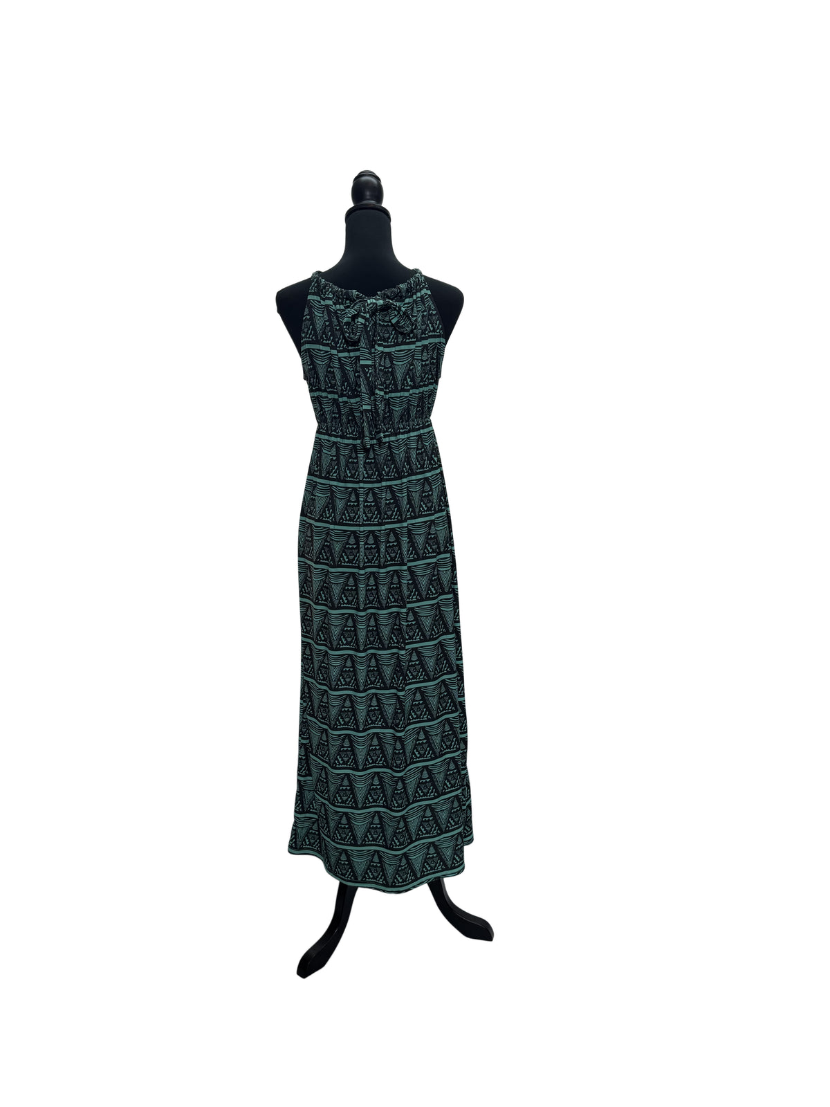 【LAHAINAMOON】バックリボンワンピース_lahaina-0002-tapa-triangle-green