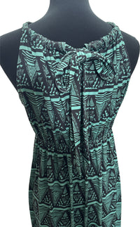 【LAHAINAMOON】バックリボンワンピース_lahaina-0002-tapa-triangle-green