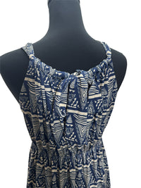 【LAHAINAMOON】バックリボンワンピース_lahaina-0002-tapa-triangle-navy