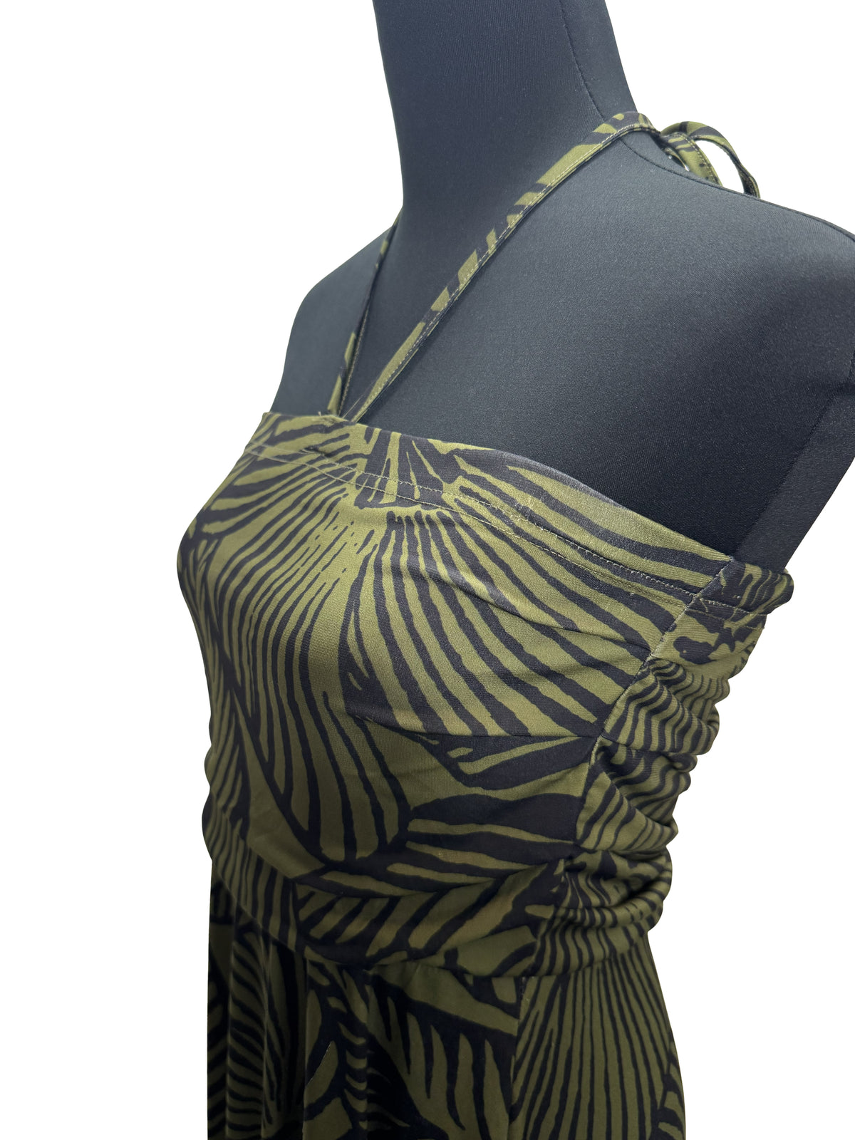 【LAHAINAMOON】ホルダーネックワンピース_lahaina-0003-hibiscus-khaki