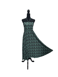 【LAHAINAMOON】ホルダーネックワンピース_lahaina-0003-tapa-triangle-green
