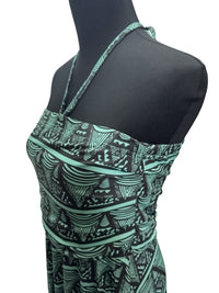 【LAHAINAMOON】ホルダーネックワンピース_lahaina-0003-tapa-triangle-green