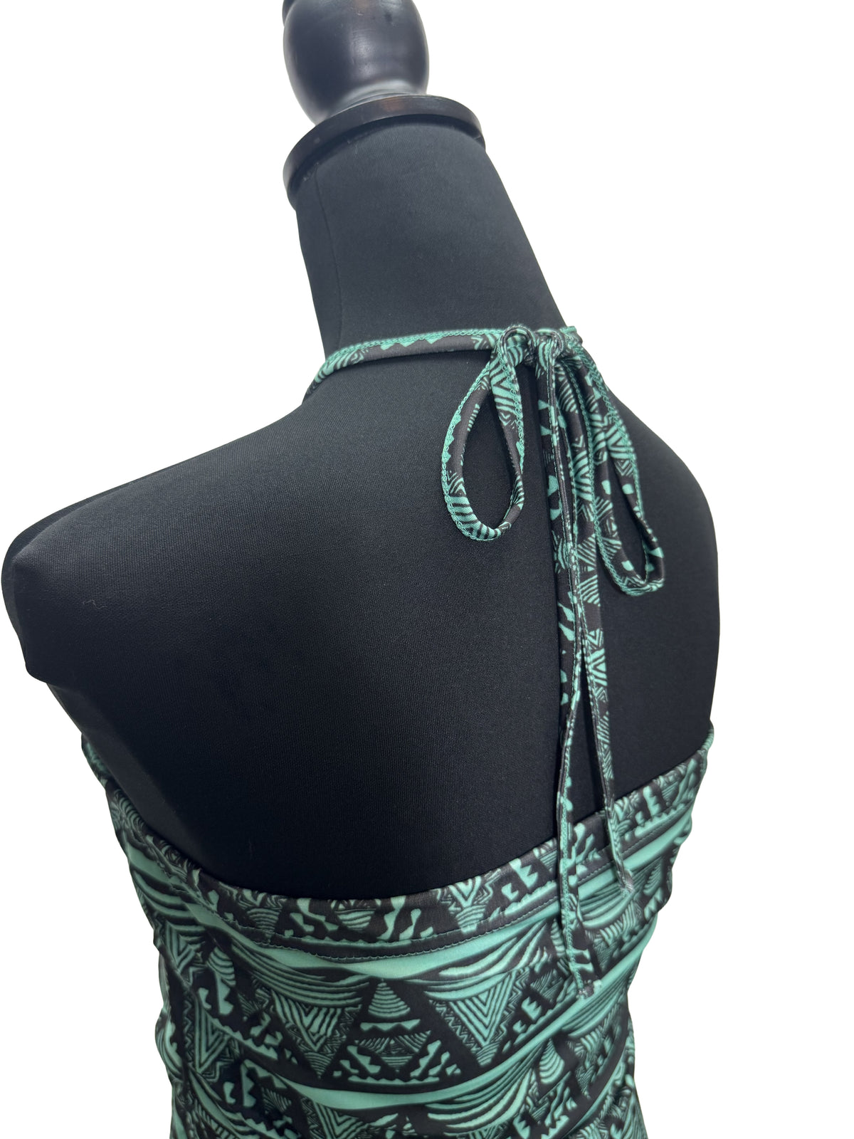 【LAHAINAMOON】ホルダーネックワンピース_lahaina-0003-tapa-triangle-green