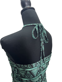 【LAHAINAMOON】ホルダーネックワンピース_lahaina-0003-tapa-triangle-green