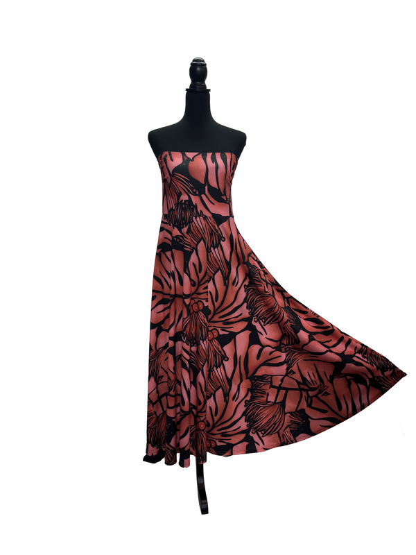 【LAHAINAMOON】ベアトップワンピース_lahaina-0001-lehua-red