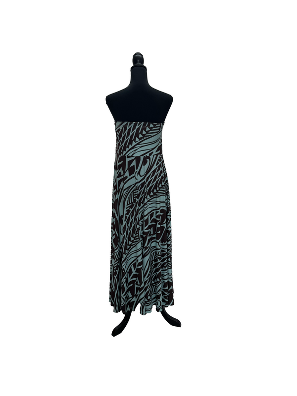 【LAHAINAMOON】ベアトップドレス_lahaina-0001-tapa-green