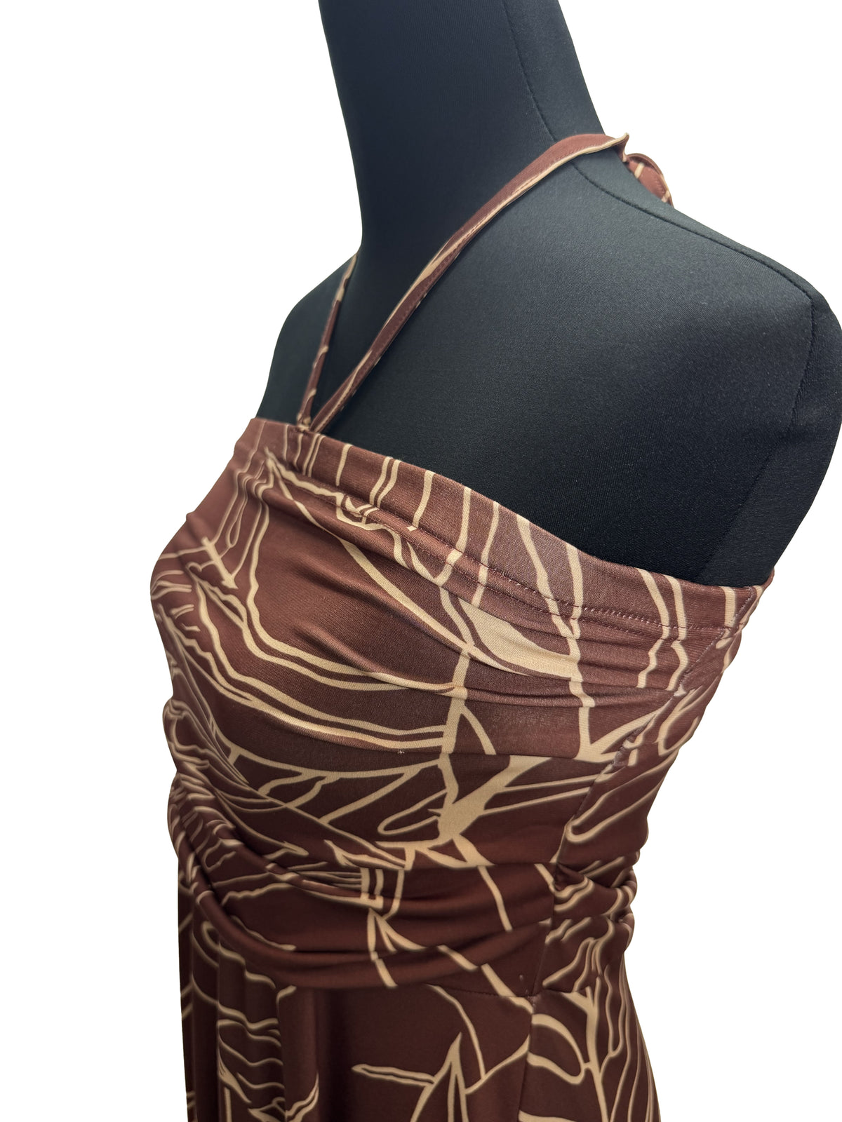 【LAHAINAMOON】ホルダーネックワンピース_lahaina-0003-monstera-brown