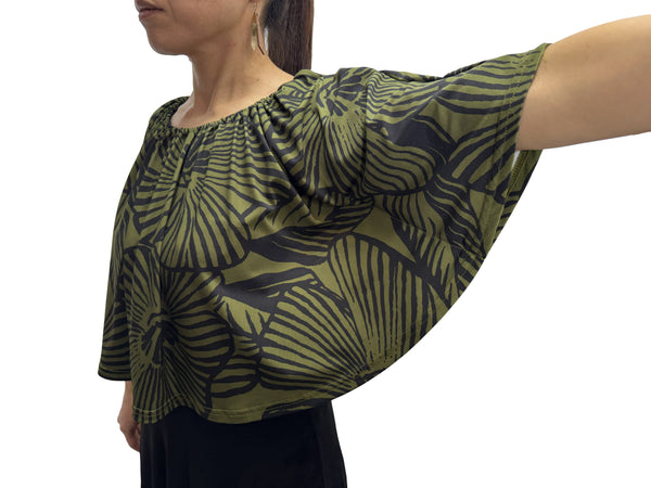 【LAHAINAMOON】4wayケープ_lahaina-0011-hibiscus-khaki