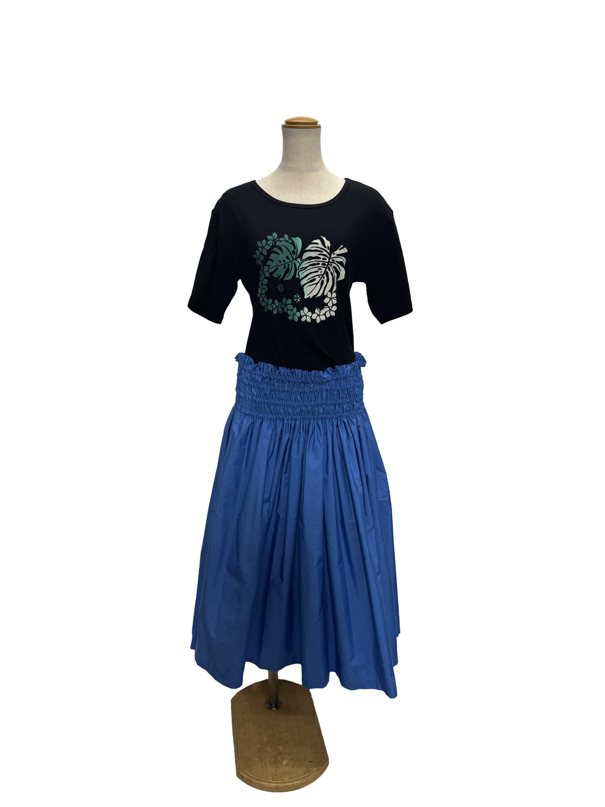 【LAHAINAMOON】5分袖Tシャツ_lahaina-0014-black-monsteralei-XL