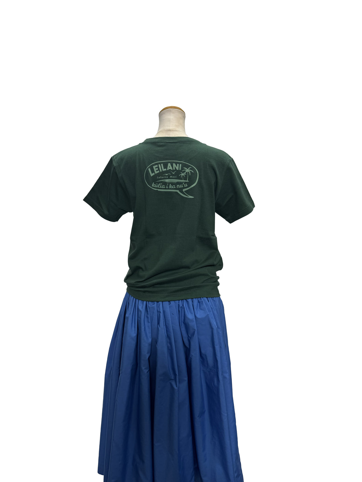 【フラダンス 衣装】半袖Tシャツ_lahaina-0015-green-alohaaina-GL